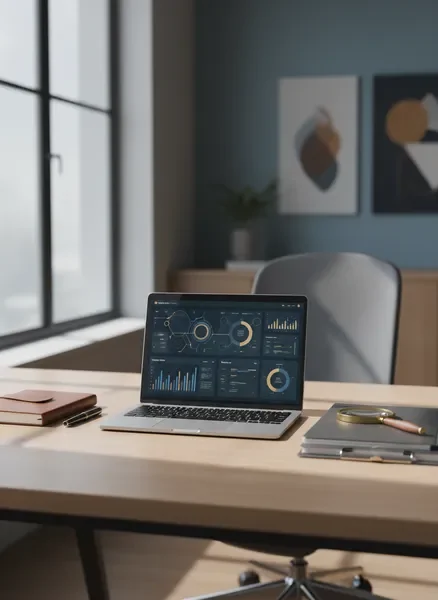 Professional investigative workspace for business intelligence consulting